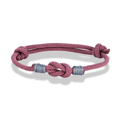 Pulsera con Nudo Ajustable Bicolor