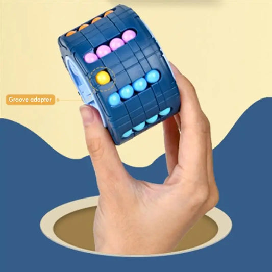Cubo Giratorio 3D Antiestrés – Rompecabezas Educativo Montessori para Niños
