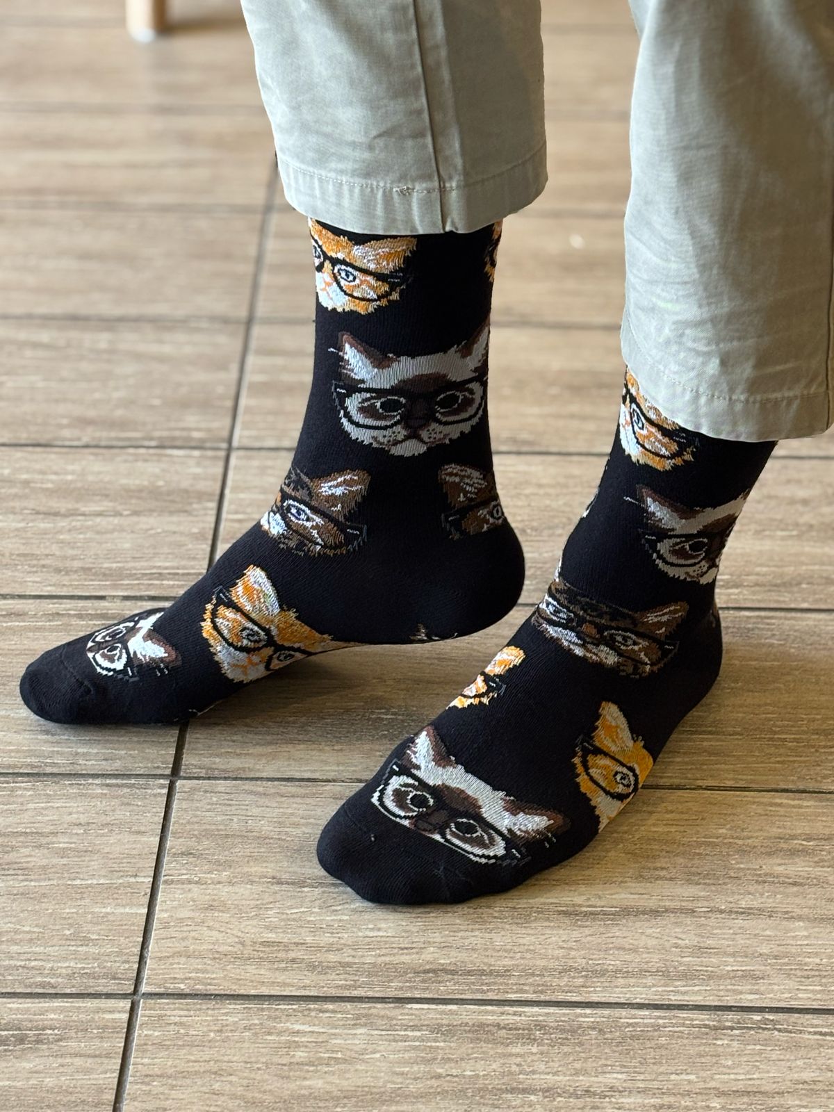 😻 Calcetines "Gato con Anteojos" 🕶️